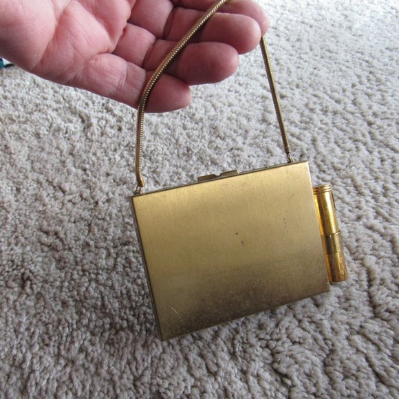 1950s Multi Compartment Brass Purse - Picture 2 of 6